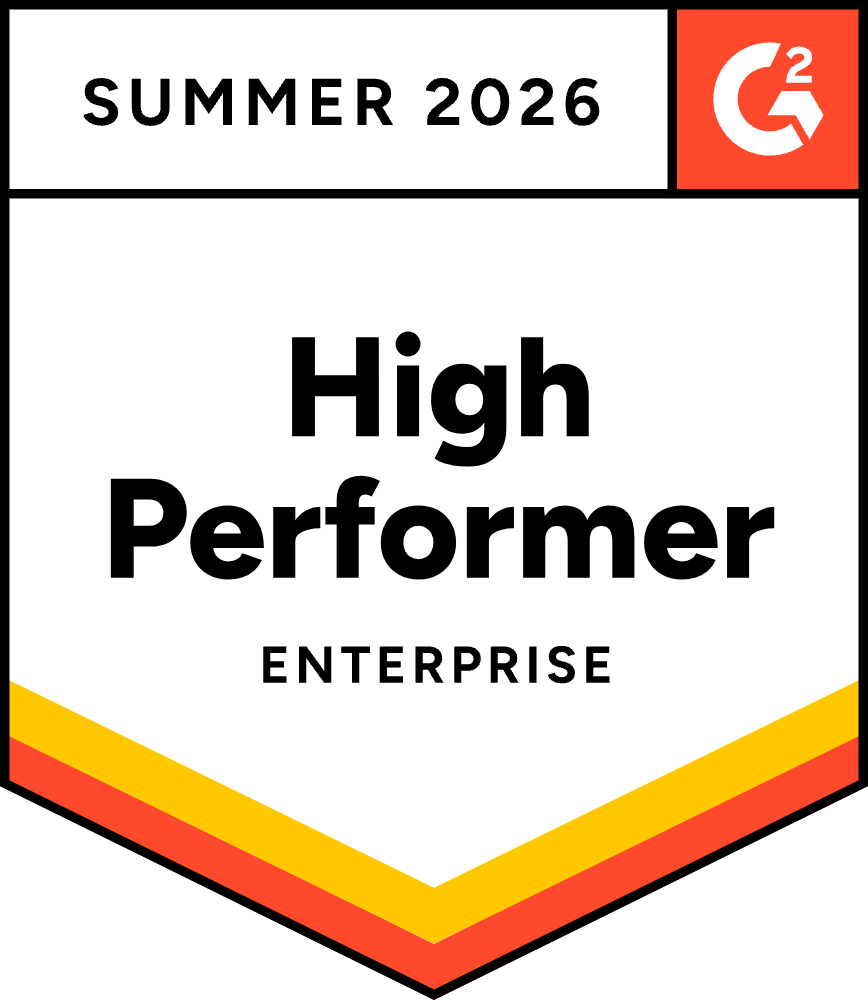 G2 獎：2026 年夏季高績效企業