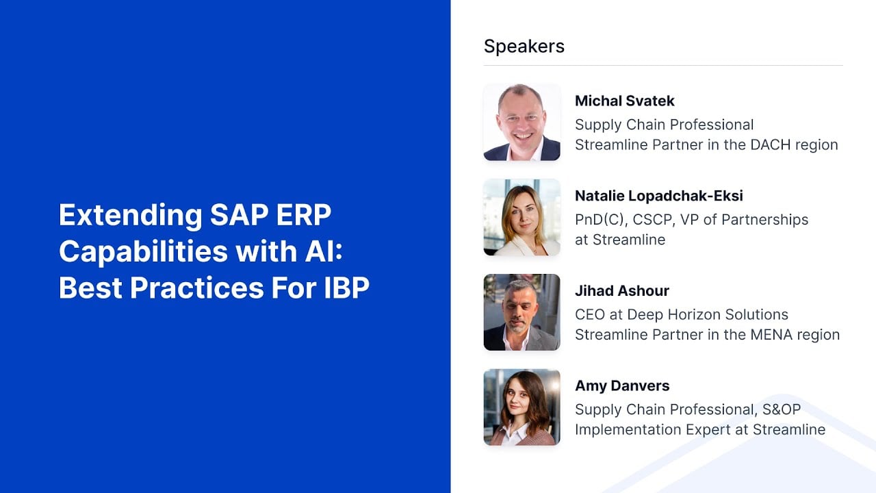 Ampliación de las capacidades del ERP SAP con IA: mejores prácticas para IBP